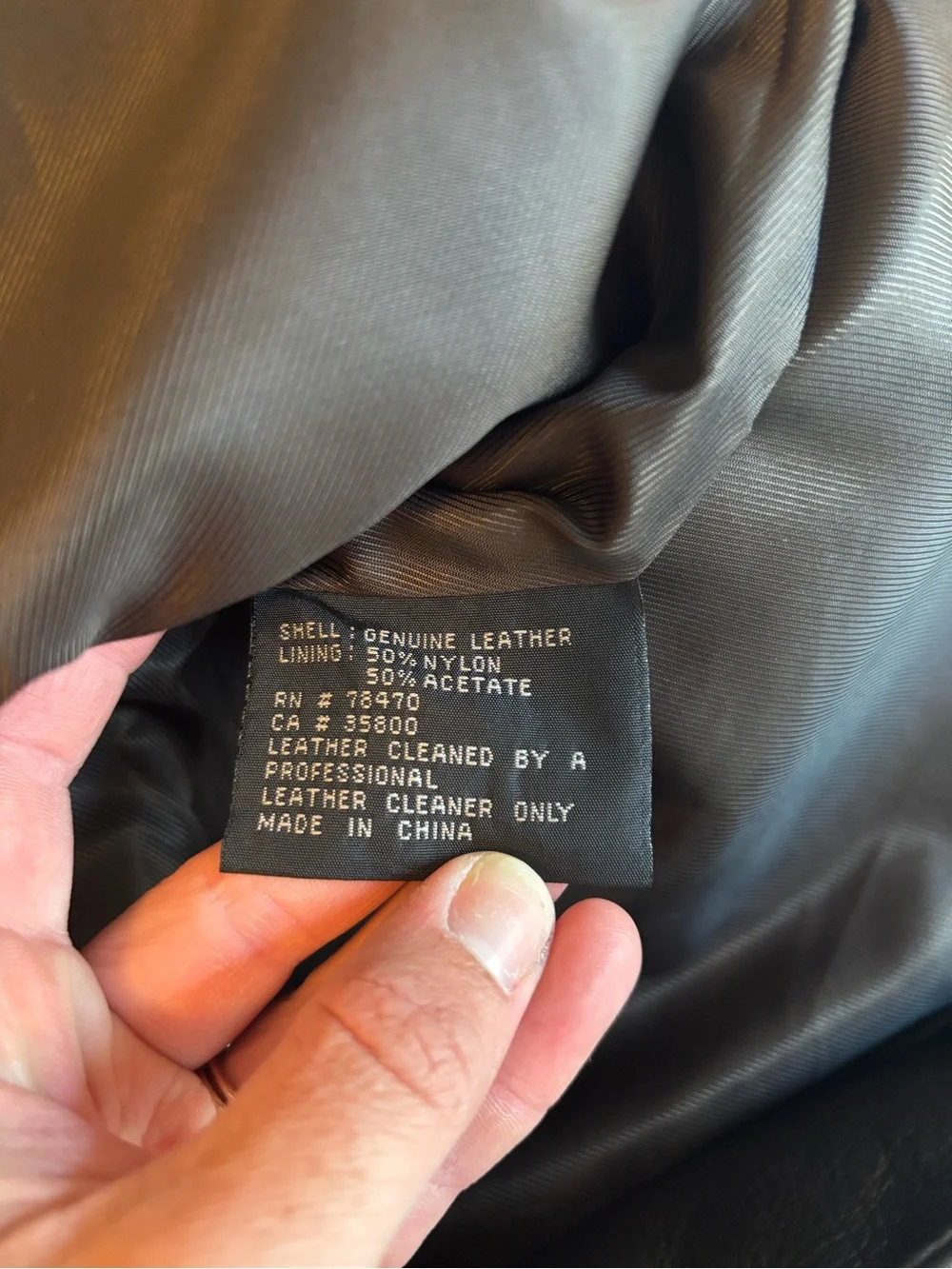 Kenneth Cole NYC Men's Dark Brown Genuine Leather Sport Coat